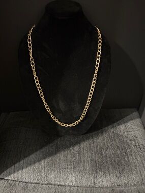 Gold Tone Chain Link Necklace